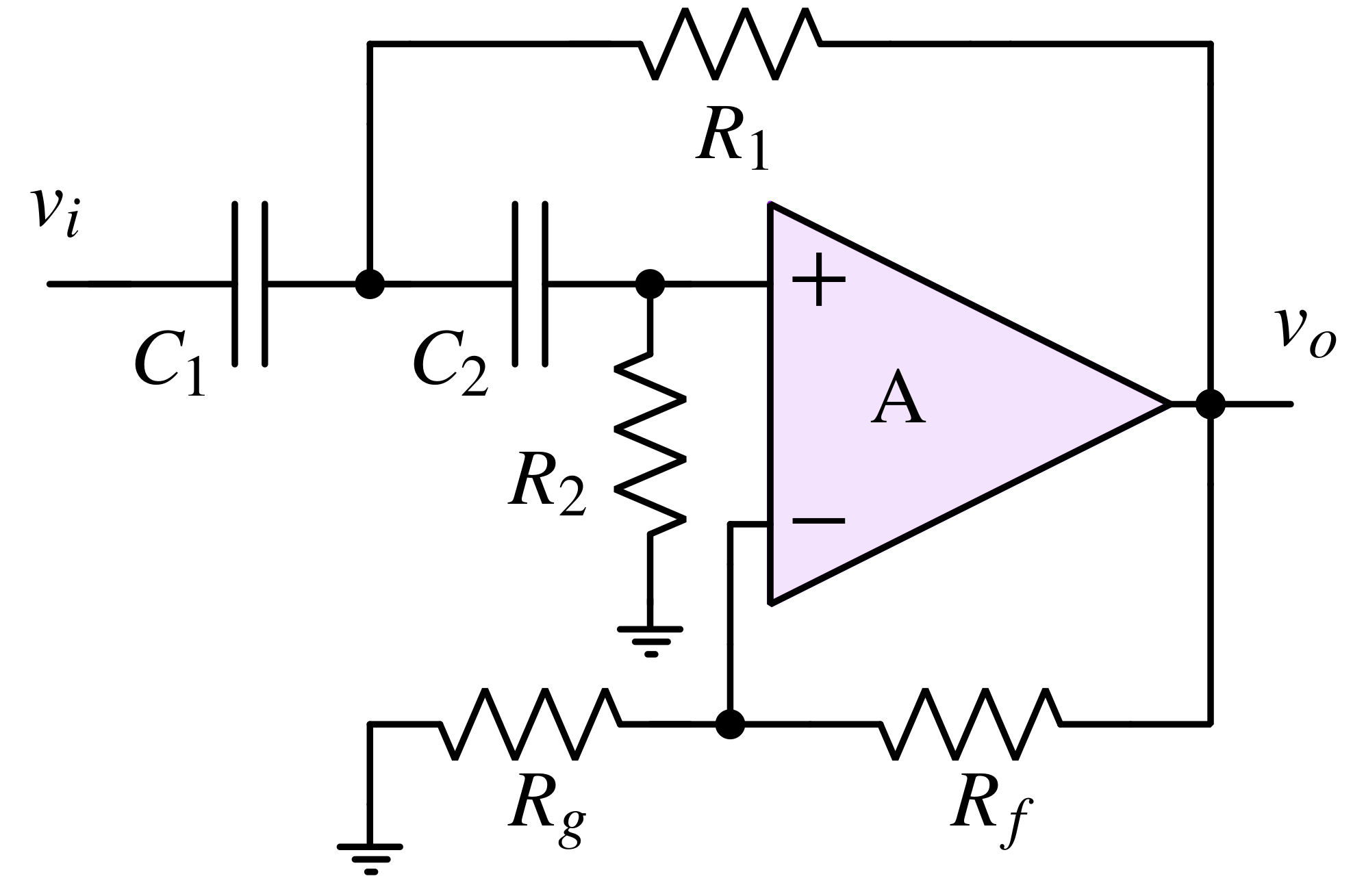 Sallen Key high pass filter