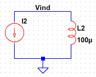 Schematic to plot reactance of inductor across frequency