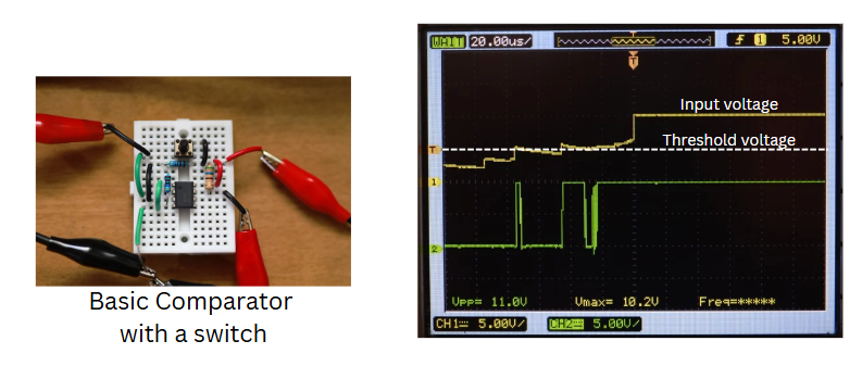 schmitt trigger breadboard circuit